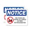 Signmission No Food Or Drink In This Refrigerator, 10 in W x Rectangle, Plastic OS-2PACK-NS-P-710-L-16129 - alternate 1